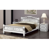 Кровать "Карина-5" Белый Жемчуг